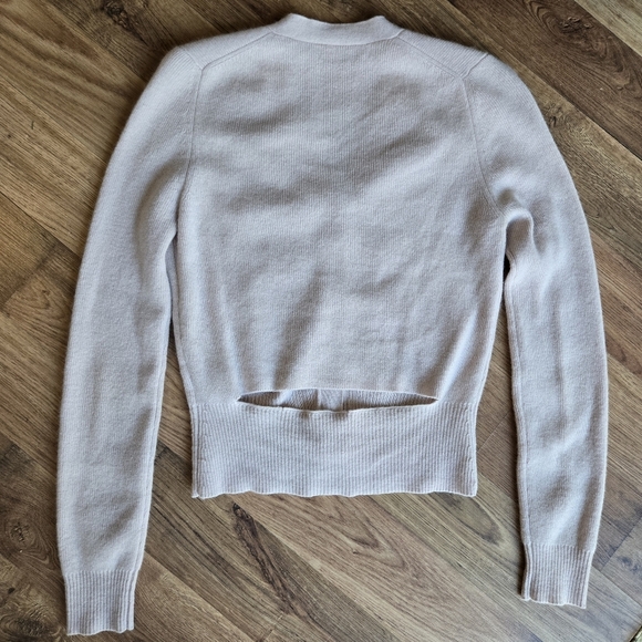 360 Cashmere Pink V Neck Cardigan Size Small - Picture 4 of 6